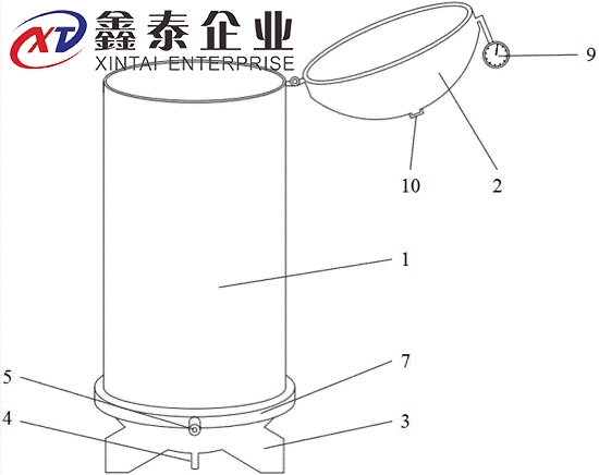 立式輪胎硫化罐結(jié)構(gòu)圖